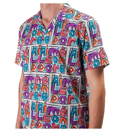 Aimé Leon Dore Crayon Print Leisure Shirt (Multi)