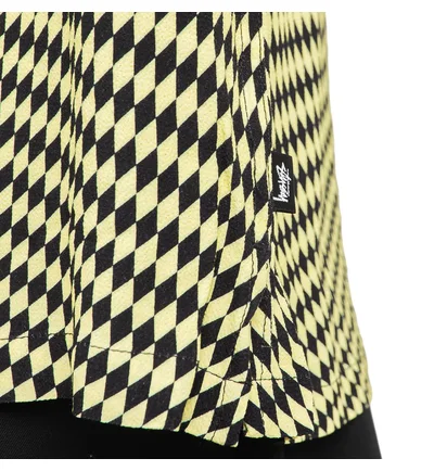 Stüssy Psychedelic Check Shirt (Schwarz/Gelb)