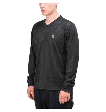 Stüssy Soccer V-Neck Longsleeve (Schwarz)