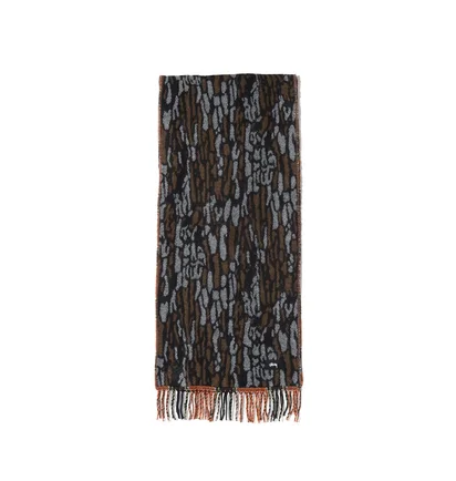 Stüssy Tree Bark Wool Scarf (Braun / Orange)