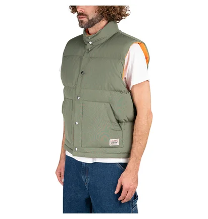 Stüssy Reversible Down Workgear Vest (Oliv / Orange)