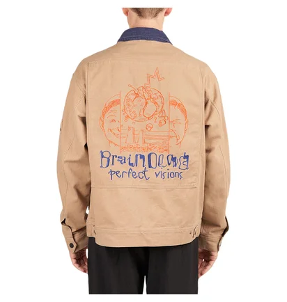 Brain Dead Perfect Visions Trucker Jacket (Braun)