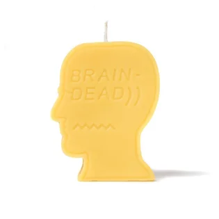Brain Dead Logo Head Candle (Gelb)