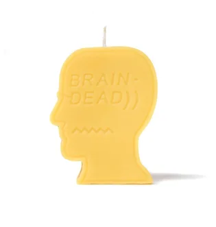 Brain Dead Logo Head Candle (Gelb)