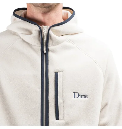 Dime Polar Fleece Hooded Jacket (Cream)