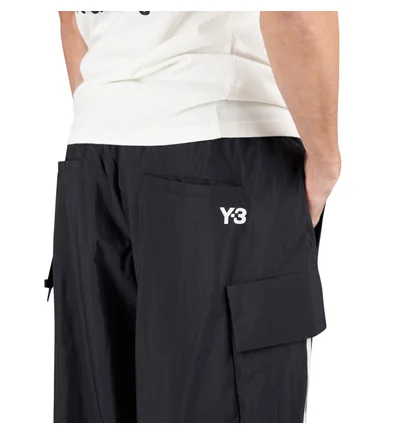 Y-3 Allover Print Nylon Shell Pants (Schwarz)