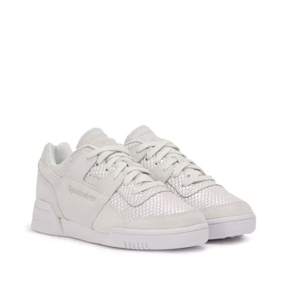 Reebok Workout LO Plus Textural W (Silbergrau / Weiß)