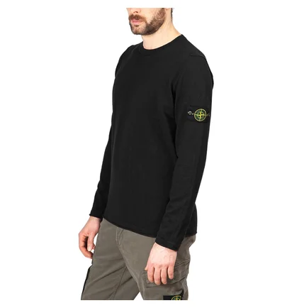 Stone Island Light Crewneck Knit Jumper (Schwarz)
