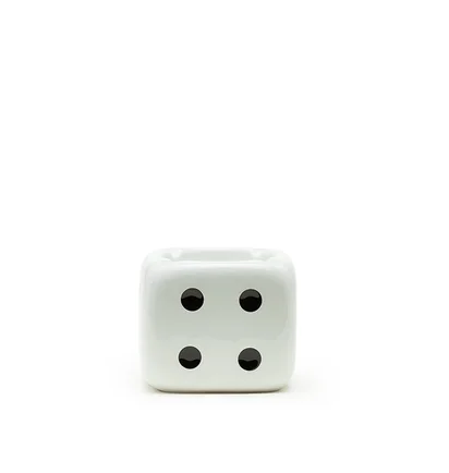 Stüssy Ceramic Dice Ashtray (Weiß)