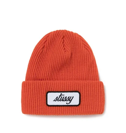 Stüssy Patch Cuff Beanie (Orange)