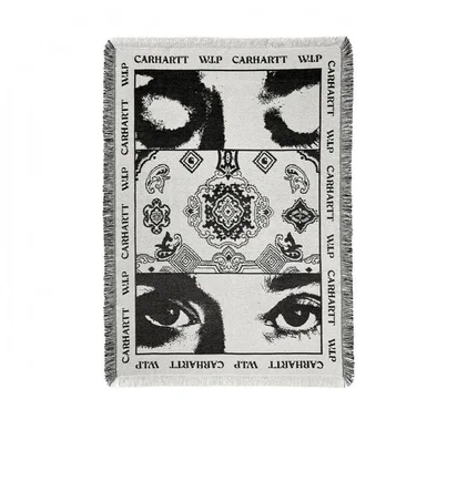 Carhartt WIP Scope Woven Blanket (Weiss / Schwarz)