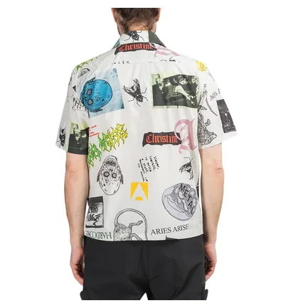 Aries Thrasher Hawaiian Shirt (Weiß)