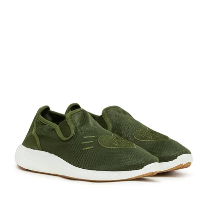 adidas x Human Made Pure Slip-On (Olive / Weiß)