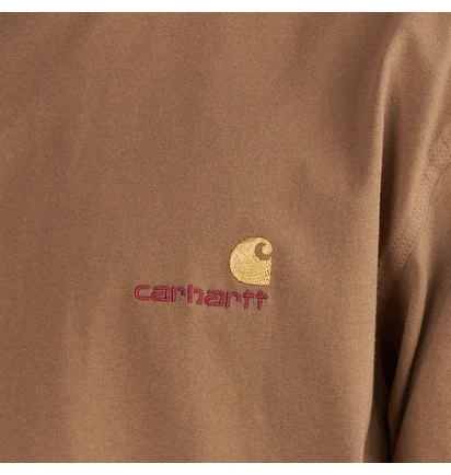 Carhartt WIP S/S American Script T-Shirt (Braun)