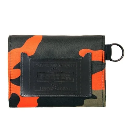 Porter by Yoshida Original PS Camo Wallet (Orange)