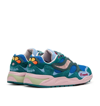 Saucony x JaeTips Grid Shadow 2 (Blau / Multi)