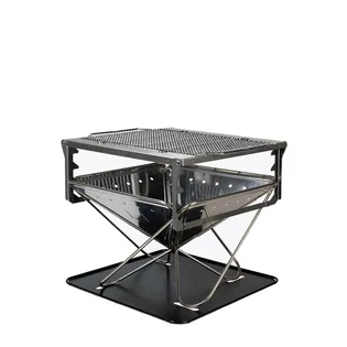 Snow Peak Pack & Carry Fireplace Kit (Silber)