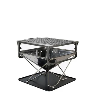 Snow Peak Pack & Carry Fireplace Kit (Silber)