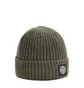 Stone Island Ribbed Beanie (Oliv)