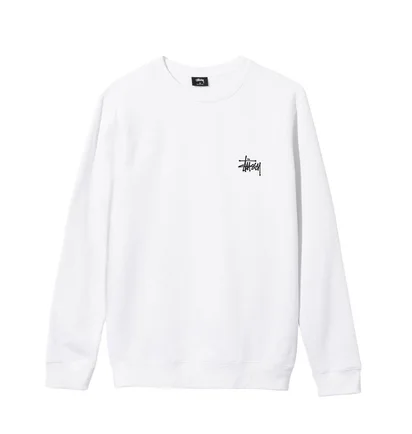 Stüssy Basic Crewneck (Weiß)
