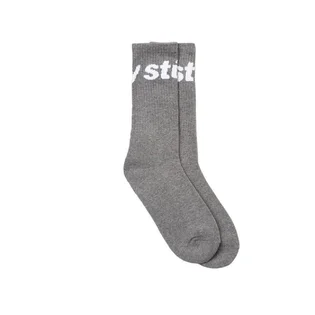 Stüssy Jacquard Logo Socks (Grau)