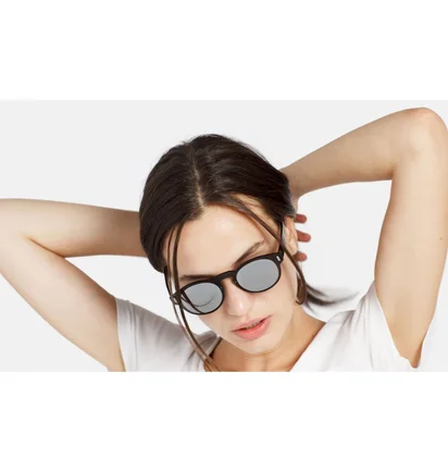 Super by Retrosuperfuture Duo-Lens Paloma (Silber & Schwarz)