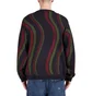 Dime Lightwave Knit Cardigan (Schwarz / Grün / Rot)