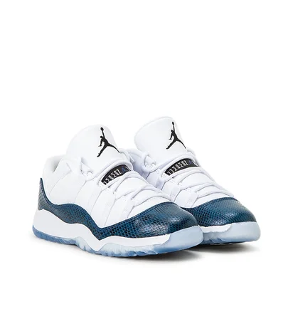 Air Jordan 11 Retro Low LE (PS) (Weiß / Blau)