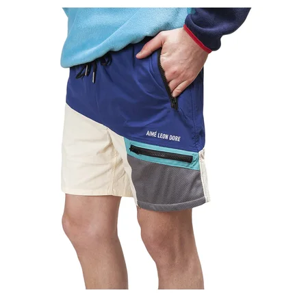 Aimé Leon Dore Color Blocked Hiking Shorts (Blau / Beige)