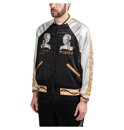 P.A.M. Team Work Reversible Satin Jacket (Schwarz / Grau)