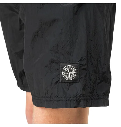 Stone Island Nylon Metal Swim Shorts (Schwarz)