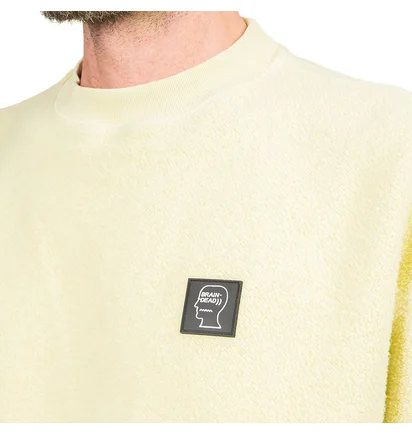 Brain Dead Reverse Fleece Crewneck (Gelb)