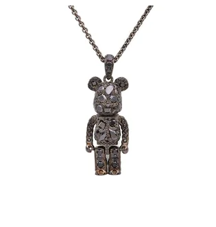 Medicom x Velvet Lounge Stardust Be@rbrick Pendant (Schwarz)