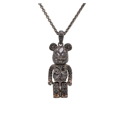 Medicom x Velvet Lounge Stardust Be@rbrick Pendant (Schwarz)