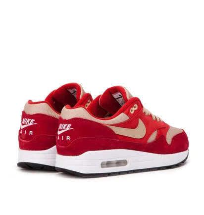 Nike Air Max 1 Premium 'Curry Pack' (Rot / Beige / Vanille)