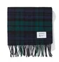 Norse Projects Norse x Johnstons Check Scarf (Schwarz)