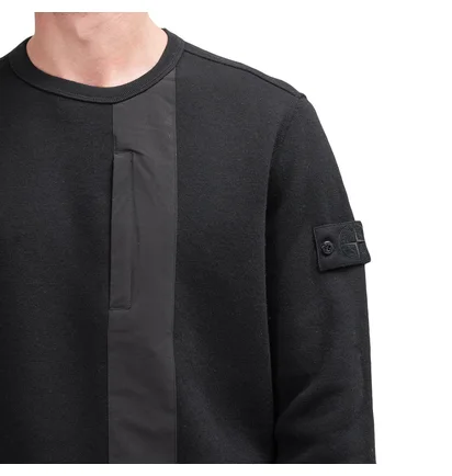Stone Island Sweatshirt 'Ghost Piece' (Schwarz)