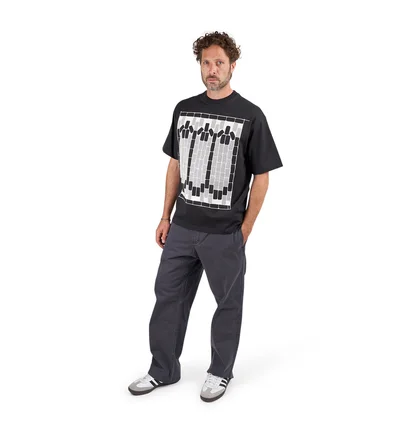 The Trilogy Tapes TTT Tetris Teeth T-Shirt (Schwarz / Glow in the Dark)