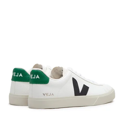 Veja Campo Chromefree Leather (Weiß / Schwarz / Grün)
