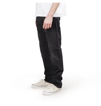 Edwin ED-55 Red Selvage Black Denim (Schwarz)