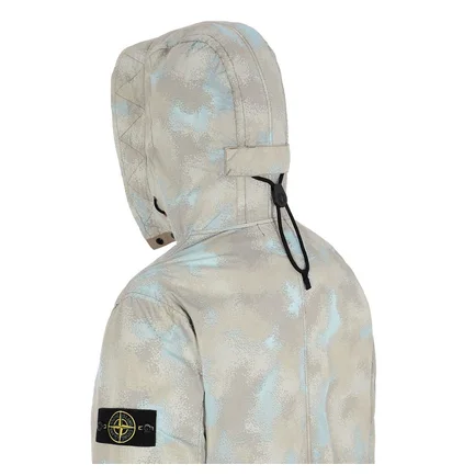 Stone Island Camo Dévoré Watro-TC Jacket (Beige / Grau)