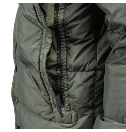 Stone Island Garment Dyed Crinkle Reps Down Jacket (Olive)