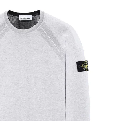 Stone Island Reversible Knit Pullover (Hellgrau)