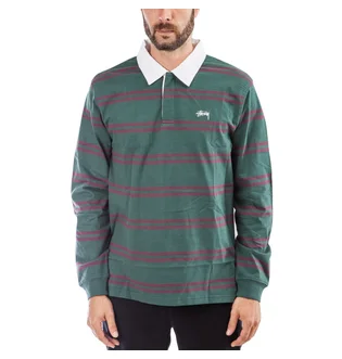 Stüssy Desmond Stripe L/S Rugby (Kiefer)
