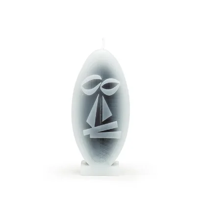 Stüssy Mask Candle (Grau / Schwarz)