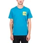 The North Face M SS Fine Tee (Blau / Gelb)