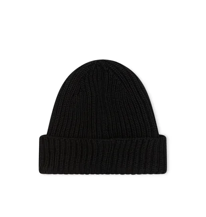 C.P. Company Extra Fine Merino Wool Goggle Beanie (Schwarz)