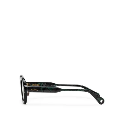 Brain Dead Newman Sunglasses (Schwarz / Grün)