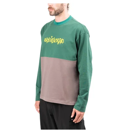Brain Dead Embroidered Longleeve Football Shirt (Grün)