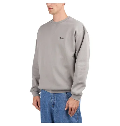 Dime Classic Small Logo Crewneck (Grau)